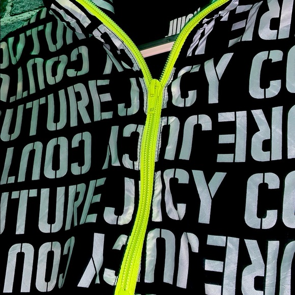 Juicy couture black neon cinched windbreaker top - Picture 4 of 4